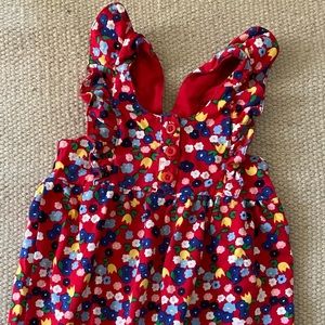 Hanna Andersson red floral romper